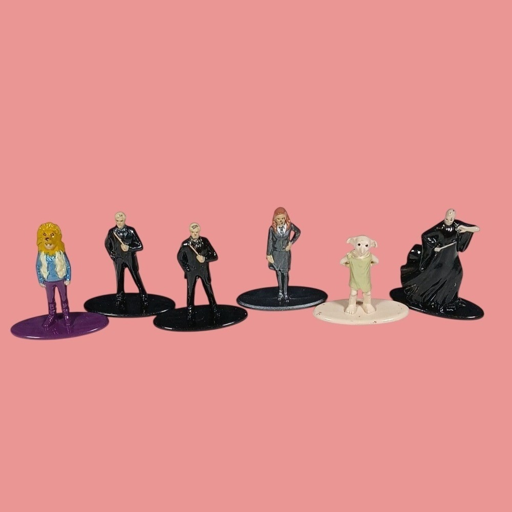 Jada Toys Harry Potter Figures Nano Metalfigs Die Cast Lot of 6